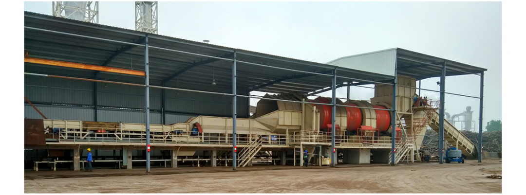 Drum debarking line