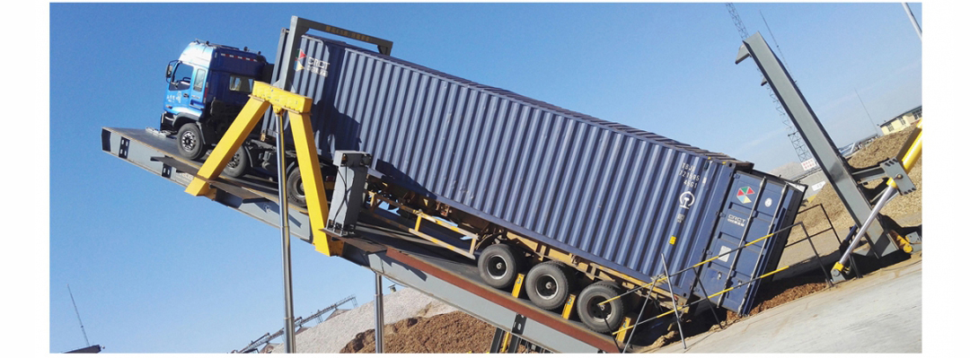 Hydraulic unloading platform